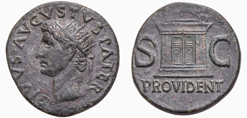 DIVUS AUGUSTUS, DIED 14 AD. ROME, STRUCK UNDER TIBERIUS, CIRCA 22/3-30. AE AS
...