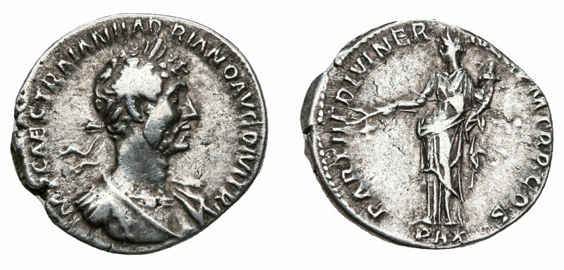 HADRIAN (117-138 AD). ROME. AR DENARIUS 

 Ca. AD 117 - 138 Obv: IMP CAES TRAI...