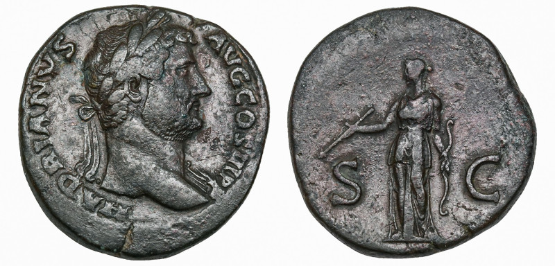 HADRIAN (AD 117-138). ROME. AE SESTERTIUS 

 Ca. AD 117 - 138 Obv: HADRIANVS A...