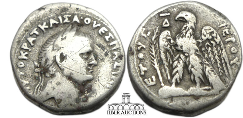 SELEUCIS and PIERIA, Antioch. Vespasian. AD 69-79. AR Tetradrachm (27 mm, 13.96 ...