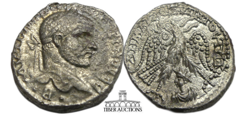 SELEUCIS and PIERIA, Emesa. Macrinus. AD 217-218. BI Tetradrachm (25 mm, 13.51 g...