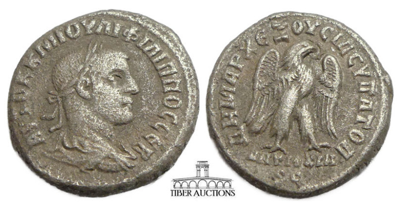 SELEUCIS and PIERIA, Antioch. Philip II. AD 247-249. BI Tetradrachm (26 mm, 12.2...