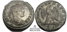 SELEUCIS and PIERIA, Antioch. Trajan Decius. AD 249-251. BI Tetradrachm (26 mm, 11.67 g). Laureate, draped, and cuirassed bust right / Eagle standing ...