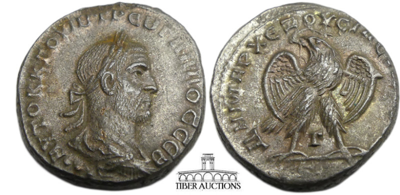 SELEUCIS and PIERIA, Antioch. Trebonianus Gallus. AD 251-253. BI Tetradrachm (25...