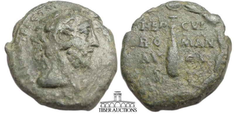 Commodus. AD 177-192. Æ As (24 mm, 8.38 g). Rome mint. Head of Commodus right, a...