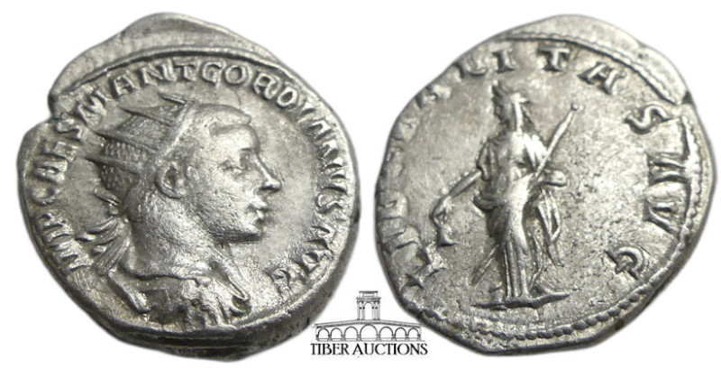 RIC IV 187 Heavy flan. Gordian III. AD 238-244. AR Antoninianus (22 mm, 6.18 g)....