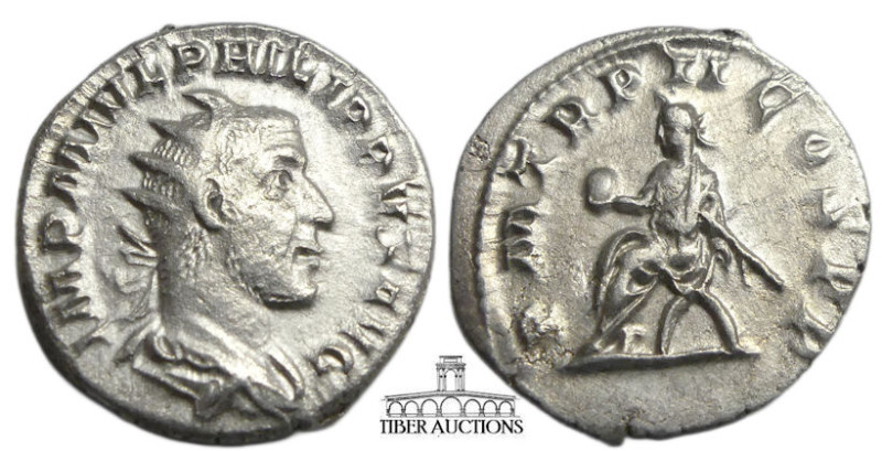 RIC IV 2b. Philip I. AD 244-249. AR Antoninianus (24mm, 3.74 g). Rome mint. 4th ...