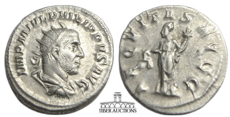 RIC IV 27. PHILIP I. 244-249 AD. Antoninianus (23 mm, 4.38 g). Struck 247-249 AD...