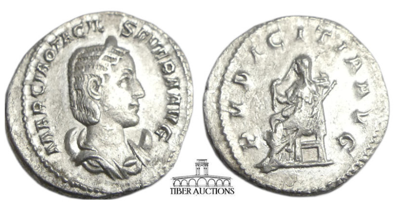 RIC IV 123 (Philip I). Otacilia Severa. Augusta, AD 244-249. AR Antoninianus (23...