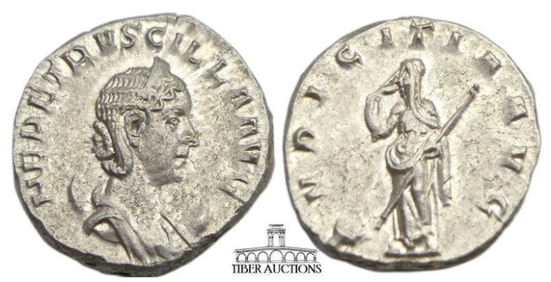 RIC IV 58b (Decius) As struck. Herennia Etruscilla. Augusta, AD 249-251. AR Anto...