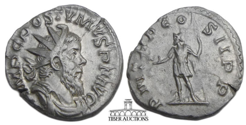 Postumus. RIC V 54. Romano-Gallic Emperor, AD 260-269. Billon Antoninianus (21 m...