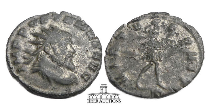 Aureolus. Romano-Gallic Usurper, AD 268-269. Billon Antoninianus (21 mm, 3.23 g)...