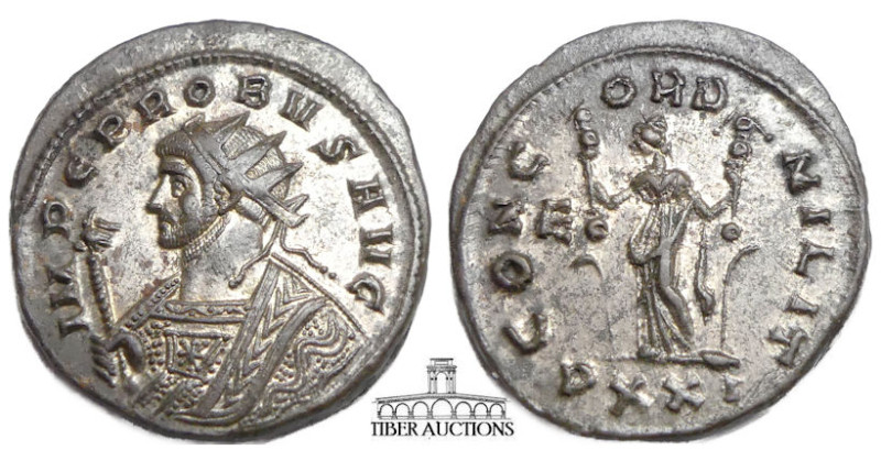 Probus. 276-282 AD. RIC V 480 Silvered. Æ Antoninianus (24 mm, 4.40 g). Ticinum ...