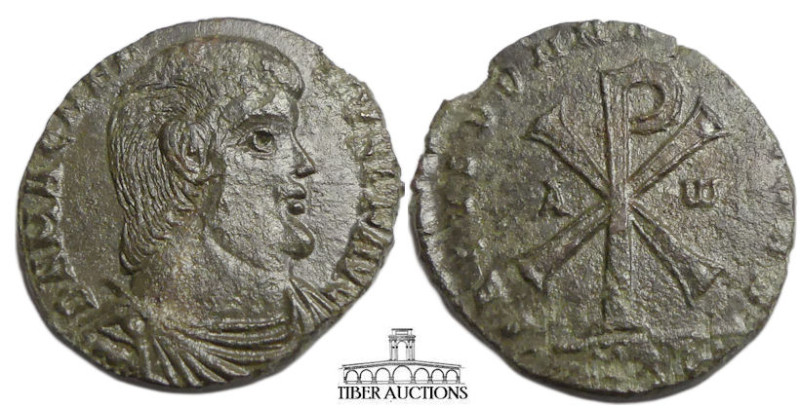 Magnentius. AD 350-353. Æ Double Centenionalis (24 mm, 5.77 g). Bareheaded, drap...