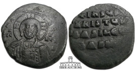 Anonymous Folles. temp. John I, circa 969-976. Æ Follis (29 mm, 11.90 g). Class A1. Constantinople mint. Bust of Christ facing, wearing nimbus crucige...