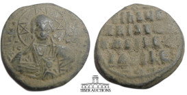 Anonymous Folles. temp. Basil II & Constantine VIII, circa 1023-1028. Æ Follis (29 mm, 9.31 g). Class A3. Constantinople mint. + Є[MMA-NOVH]Λ, facing ...