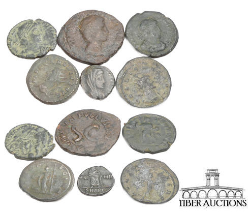 5 Roman coins