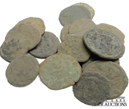 20 Uncleaned Roman coins