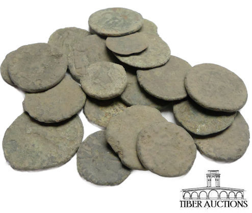 20 Uncleaned Roman coins