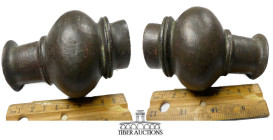 Luristan. Circa 1000-650 BC. Mace head decorated with three sets of ridges. Cast bronze. 45 mm x 25 mm x 20 mm. 200 g.