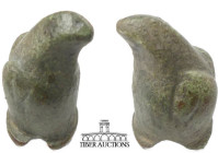 Roman. Circa 1st-4th Century AD. Applique, eagle's head. Bronze. 30 mm x 15 mm x 15 mm. 26.26 g.