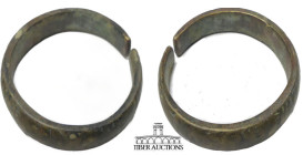 Roman. Circa 1st-4th Century AD.. Bracelet. Bronze. 50 mm x 12 mm. 44.08 g.