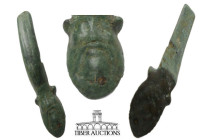 Roman. Circa 1st-4th Century AD.. Vase handle (fragment) with Selinus. 85 mm x 20 mm x 12 mm. 79.97g.
