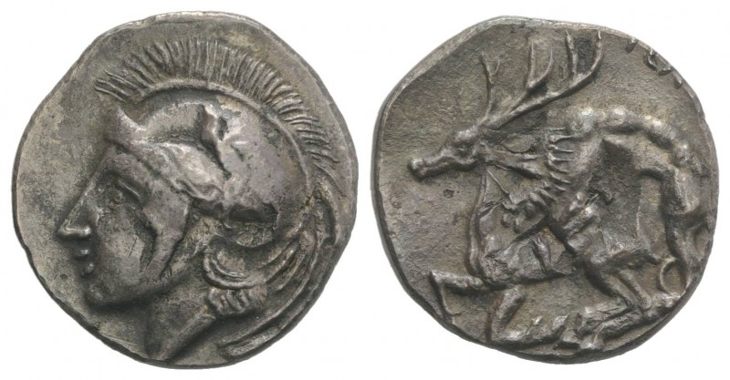 Northern Lucania, Velia, c. 440/35-400 BC. AR Didrachm (23mm, 5.74g, 12h). Head ...