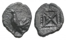 Sicily, Himera, c. 530-520 BC. AR Tetartemorion (7mm, 0.29g). Hen standing l. R/ Star within incuse square. Kraay 307; SNG ANS -; HGC 2, 431. Rare, da...
