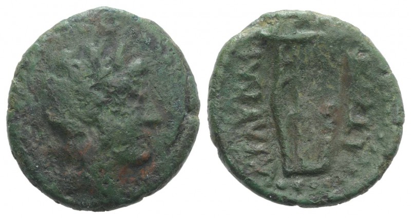 Sicily, Lilybaion, c. 2nd century BC. Æ (23mm, 7.47g, 12h). Laureate head of Apo...