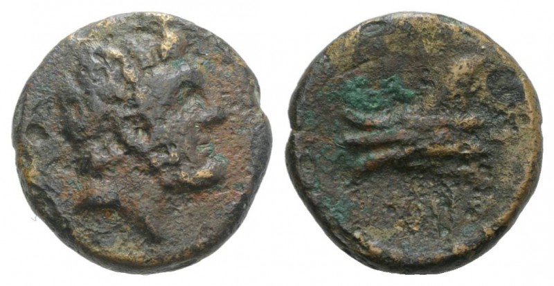 Phoenicia, Arados, c. 137-51 BC. Æ (14mm, 2.88g, 12h), year 114 ? (146/5 BC). La...