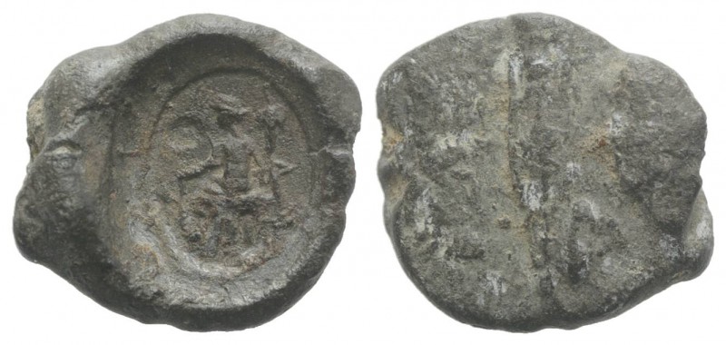 Roman PB Seal, c. 1st century BC - 1st century AD (16mm, 2.82g). Concordia(?) se...