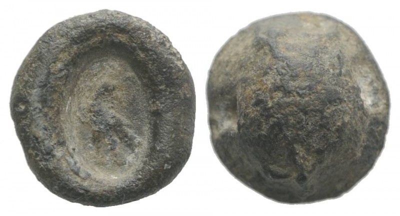 Roman PB Seal, c. 1st century BC - 1st century AD (11mm, 2.98g). Eagle standing ...