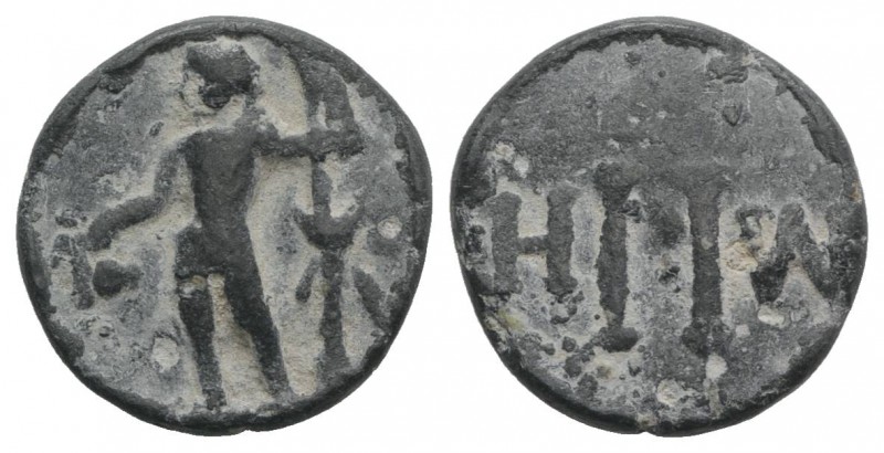 Roman PB Tessera, c. 1st century BC - 1st century AD (19mm, 5.24g, 12h). Dionysu...