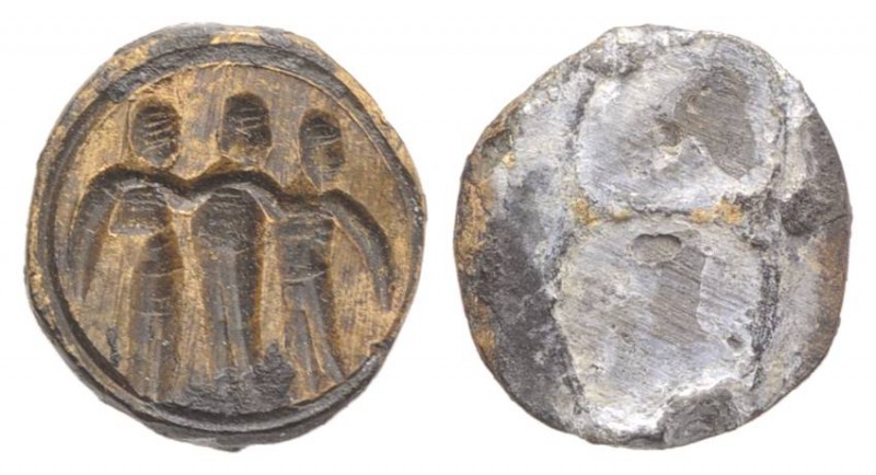 Roman PB Tessera, c. 1st century BC - 1st century AD (10mm, 0.65g). The Three Gr...