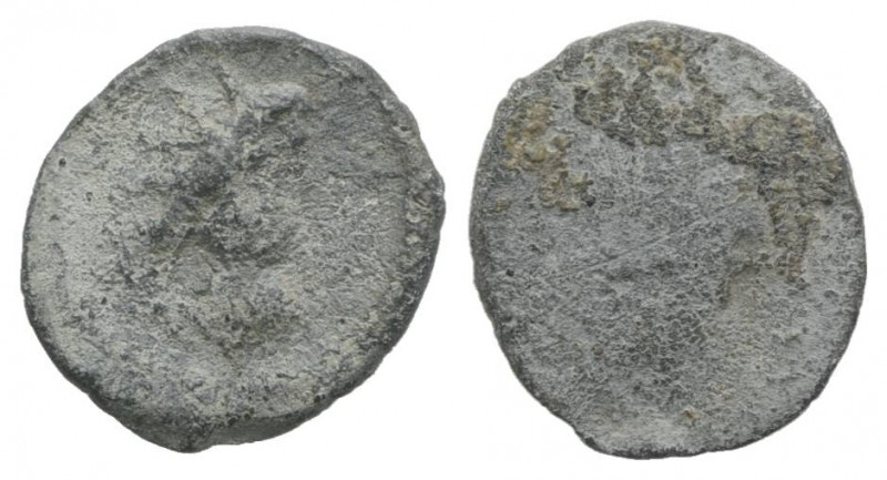 Roman PB Tessera, c. 1st century BC - 1st century AD (14mm, 1.95g). Radiate and ...