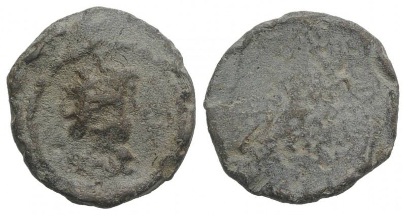 Roman PB Tessera, c. 1st century BC - 1st century AD (16mm, 3.34g). Radiate and ...