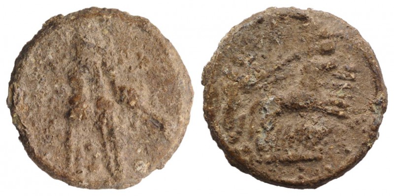 Roman PB Tessera, c. 1st century BC - 1st century AD (22mm, 7.32g, 9h). Uncertai...