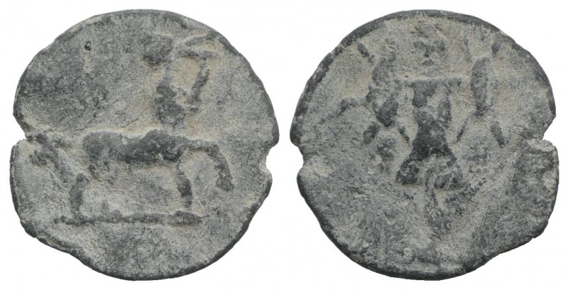 Roman PB Tessera, c. 1st century BC - 1st century AD (21mm, 2.96g, 12h). Centaur...