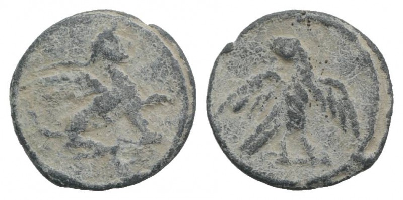Roman PB Tessera, c. 1st century BC - 1st century AD (14mm, 1.71g, 12h). Eagle s...