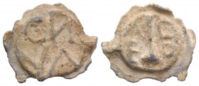 Roman PB Tessera, c. 1st century BC - 1st century AD (25mm, 7.06g, 12h). CN / VA. R/ C-E / C-V. VF