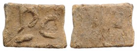 Roman PB Tessera, c. 1st century BC - 1st century AD (16mm, 1.96g). Large PC. R/ Blank. VF