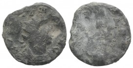 Gallienus ? (253-268). PB Tessera (19mm, 4.20g, 6h). Radiate and cuirassed bust r. R/ Aequitas(?) standing l. Fine