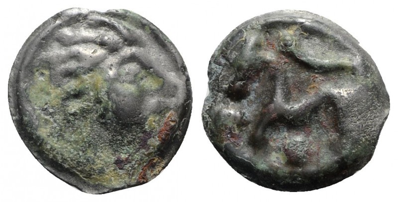 Celtic. Gaul, Northwest. Aulerci Eburovices, c. 100-50 BC. Potin Unit (18mm, 4.2...