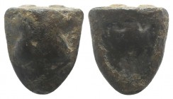 Sicily, Akragas, c. 450-440 BC. Cast Æ Tetras or Trionkion (18mm, 12.03g). Two eagle foreparts back-to-back. R/ Crab. Three pellets (mark of value) on...