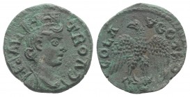 Troas, Alexandria. Pseudo-autonomous issue, c. mid 3rd century AD. Æ (20mm, 4.62g, 1h). Turreted and draped bust of Tyche r., with vexillum over shoul...