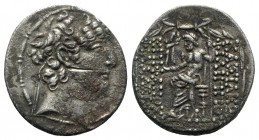 Seleukid Kings, Philip I Philadelphos (c. 95/4-76/5 BC). AR Tetradrachm (29mm, 15.76g, 12h). Antioch. Diademed head r. R/ Zeus Nikephoros seated l.; t...