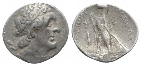 Ptolemaic Kings of Egypt, Ptolemy II Philadelphos (285-246 BC). AR Tetradrachm (27mm, 14.10g, 1h). Tyre, year 24 (262/1 BC). Diademed head of Ptolemy ...