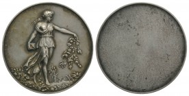 Italy, late 19th century. AR Medal of Merit (45mm, 35.42g), opus Filippo Speranza. Good VF