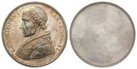 Papal, Leone XIII (1878-1903). Uniface AR Medal (45mm, 47.26g), opus Cerbara. LEO XII PONT MAX ANNO VI, Bust l. EF